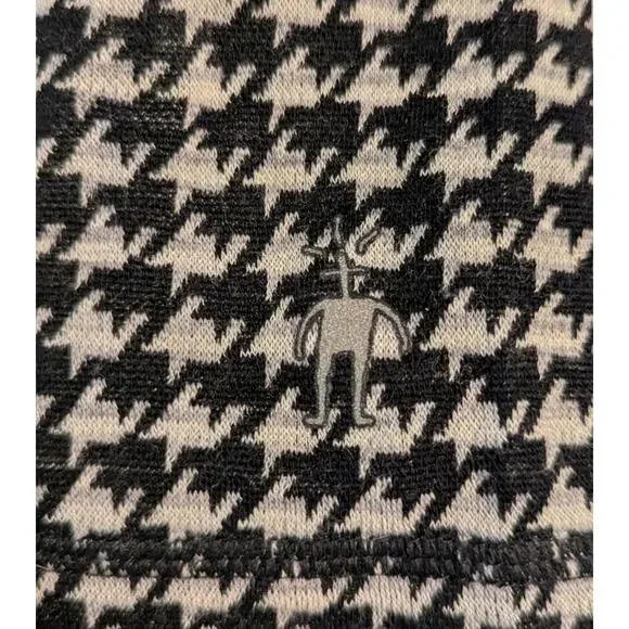 Smartwool Baselayer Large Womens Merino 1/4 Zip Top Houndstooth - Picture 4 of 4